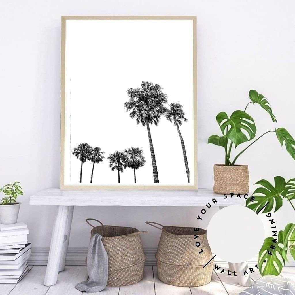 Tall Palms no.3 - Black & White - Love Your Space