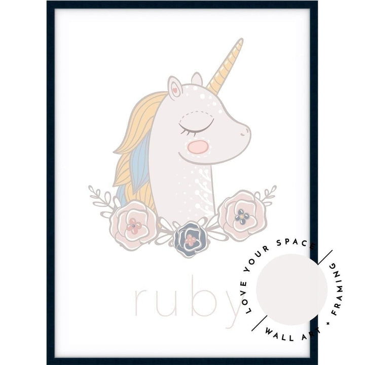 Unicorn - Custom Name - Love Your Space