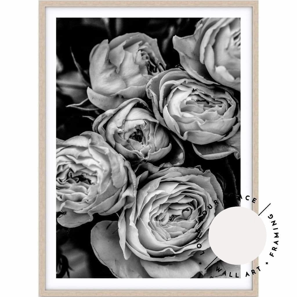 Vintage Rose I - Black & White - Love Your Space