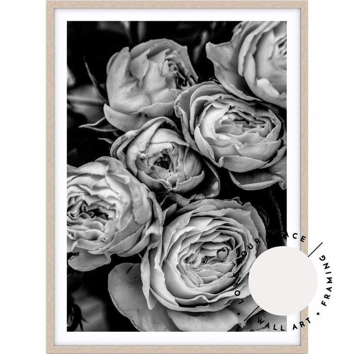 Vintage Rose I - Black & White - Love Your Space