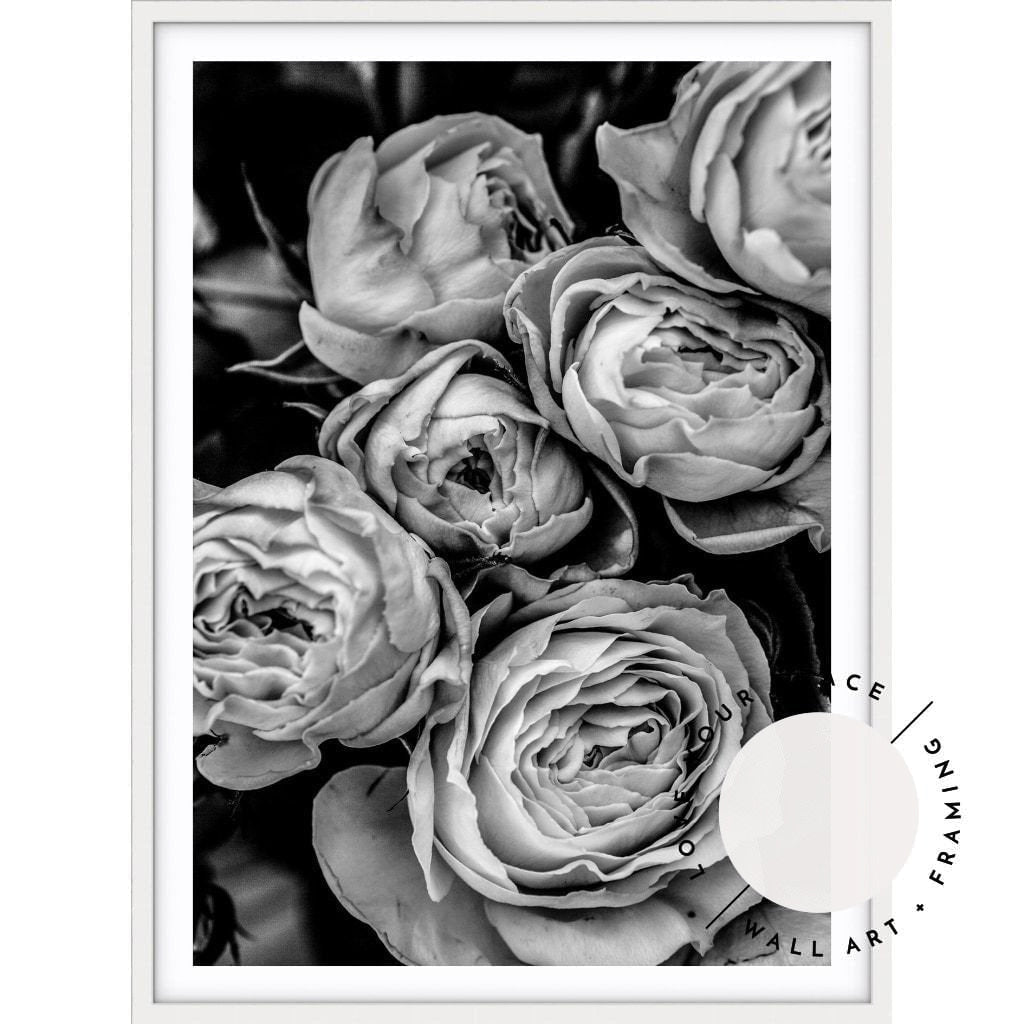 Vintage Rose I - Black & White - Love Your Space