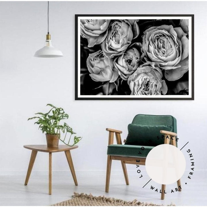 Vintage Rose I - Black & White - Love Your Space