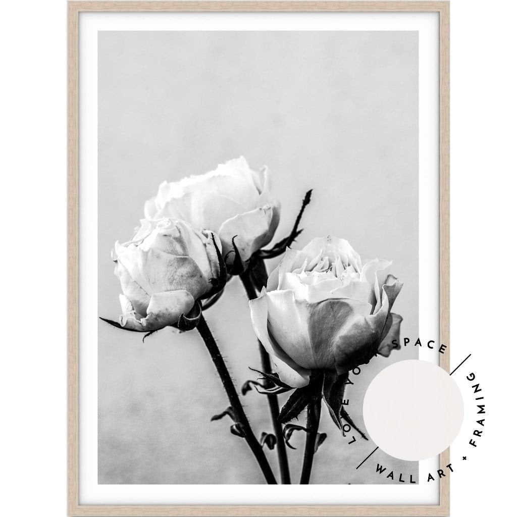 Vintage Rose II - Black & White - Love Your Space