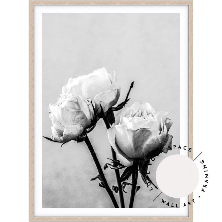 Vintage Rose II - Black & White - Love Your Space