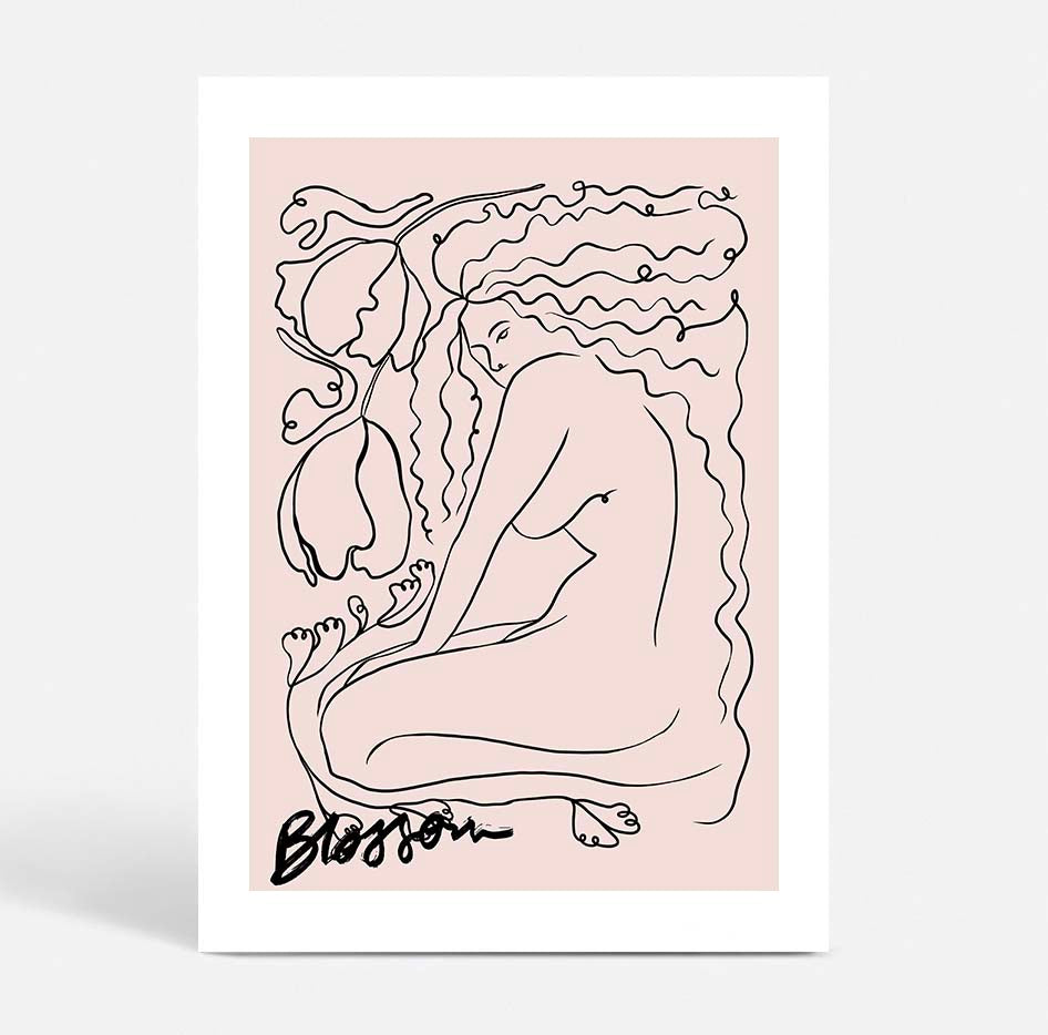 Blossom Line Drawing