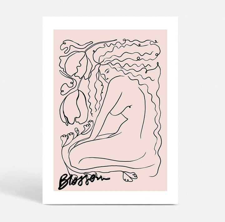Blossom Line Drawing