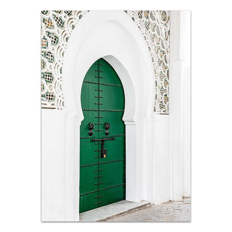 Moroccan Green Door