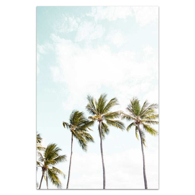Set of 2 - Surfer Girl & Tropical Palms I