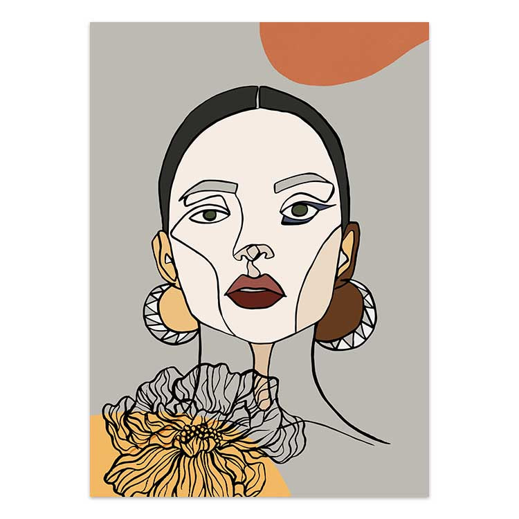Set of 2 - Mia I & Coloured Rose I