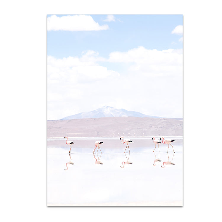 Set of 2 - Flamingos & Laguna