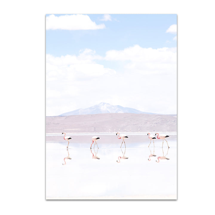 Set of 2 - Flamingos & Laguna