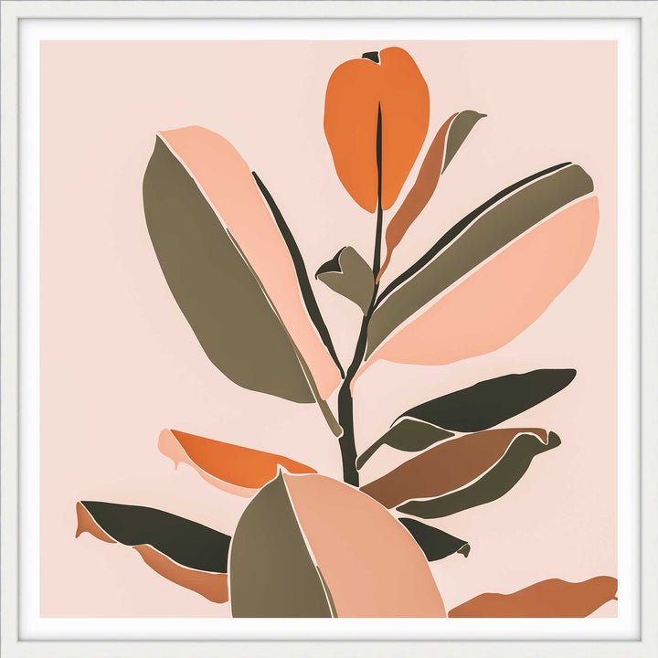 Tropical Ficus Leaves - SQUARE
